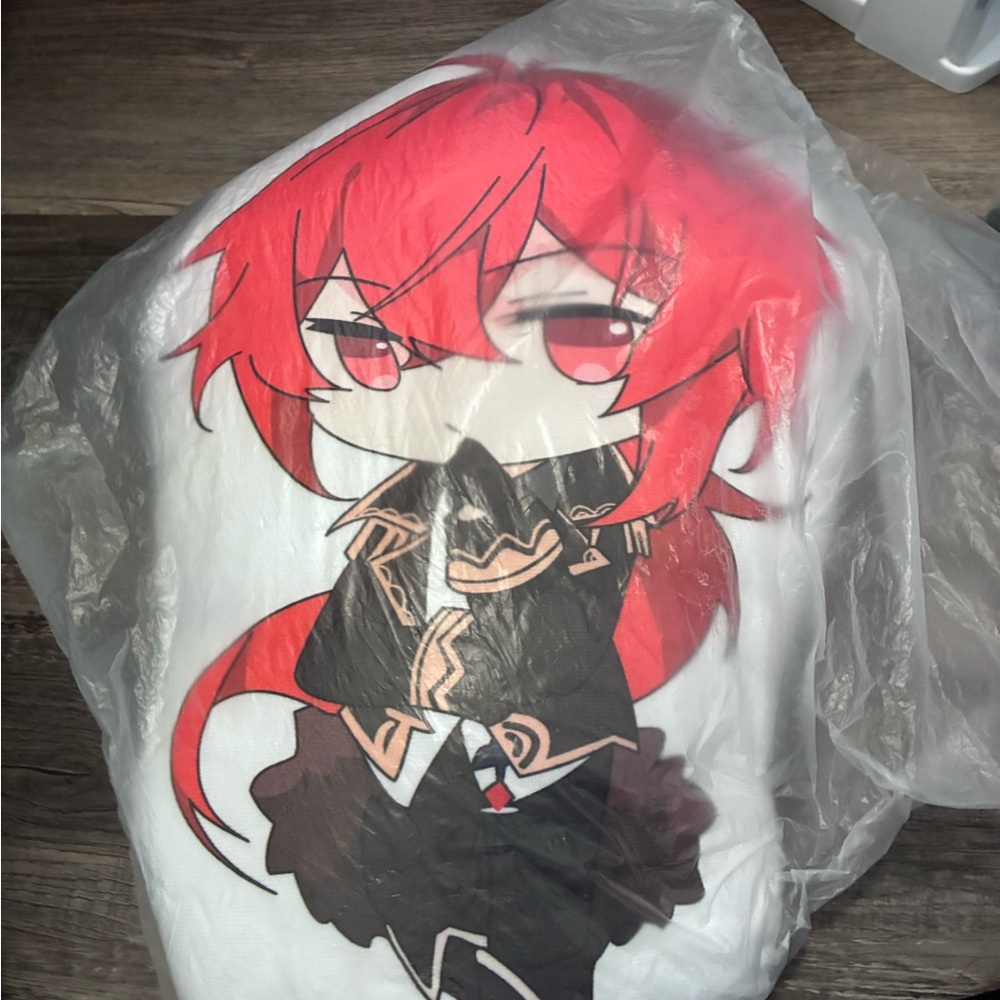 Red Anime Character Pillow